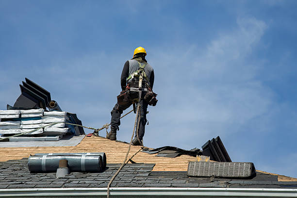 Professional Gutter Installation technician working in Kure Beach, NC